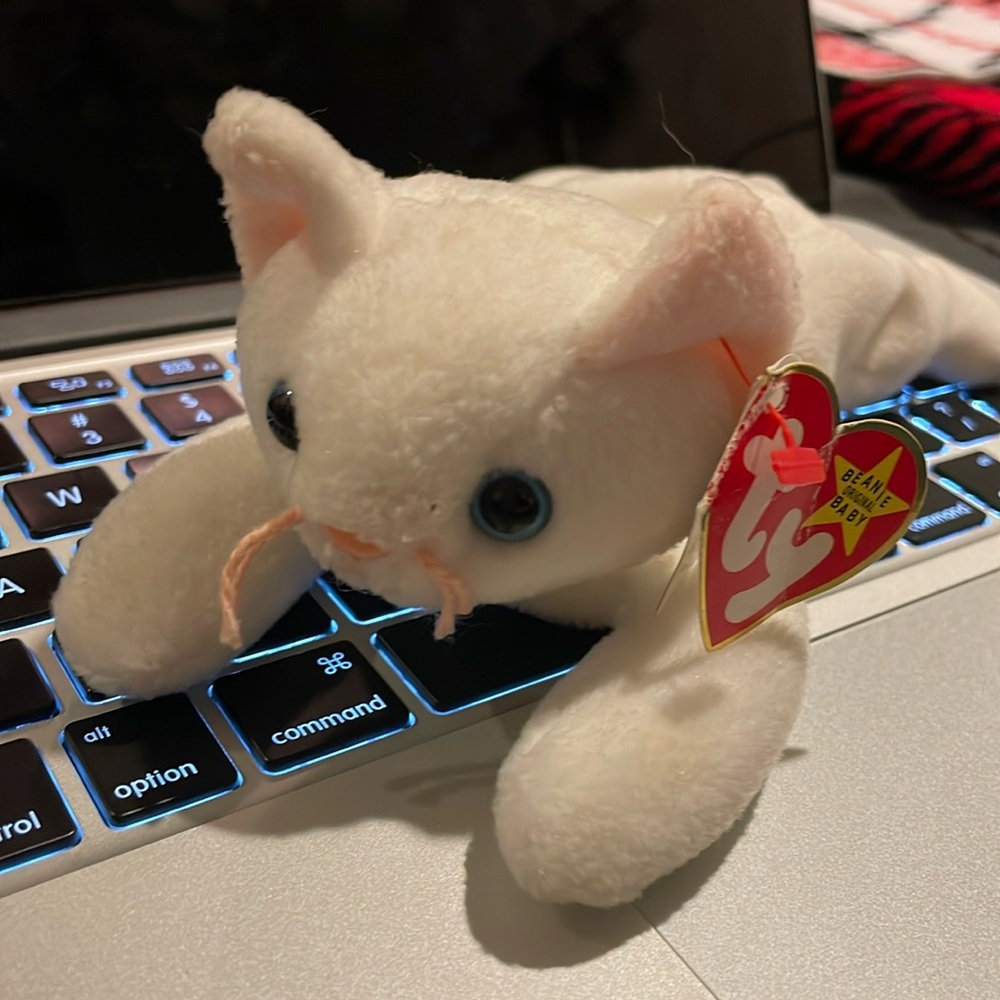 RARE 1993 Flip the cat beanie baby with tag errors